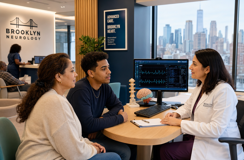 Doctor talking to patients