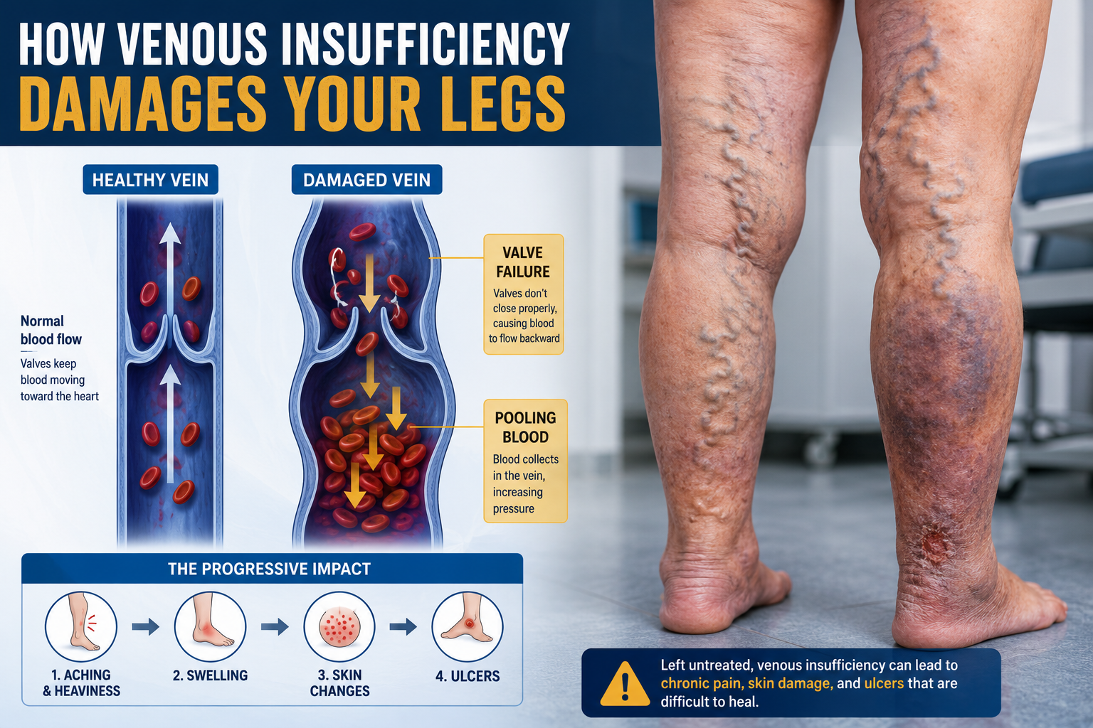 healthy vs damaged veins